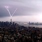 Lightning Striking the One World Trade Center NYC