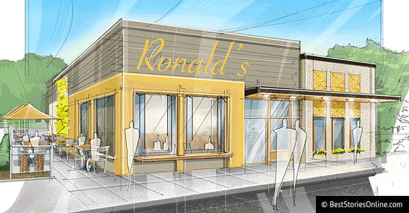 Architect's rendering of Ron's included in proposal to Boise Urban Revitalization Committee.