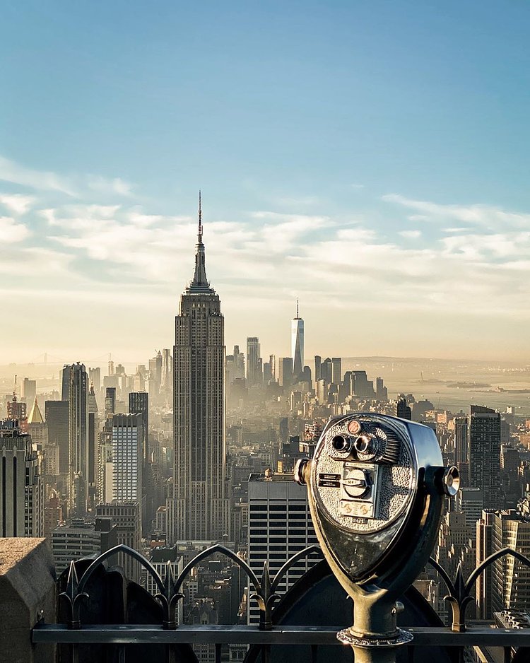 View from Top of the Rock, Midtown, Manhattan