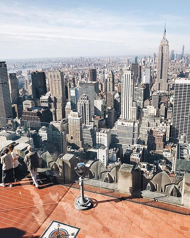 Top of the Rock, New York City. Photo via @melliekr #viewingnyc