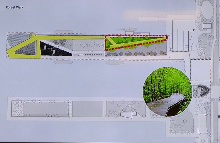 Hudson River Park Pier 26 Forest Walk diagram