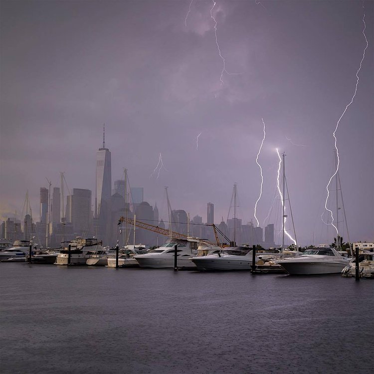 Out this morning before sunrise and wasn't expecting this storm to roll through. These strikes came down around 7AM ⚡️⚡️⚡️ #createexploretakeover #ic_thecity  #nbc4ny #createexplore  #icapture_nyc  #Instagram #exploretocreate #visualsoflife  #wildnewyork #traveldeeper #chasingemotions #agameoftones #awesomeearth #Theglobewanderer #nycaperture #nyc #photowall  #igglobalclub #illgrammars #Travelawesome #top_masters #photowall  #newyork #natgeo  #hudsonriver  #ourplanetdaily #jerseycity  #OneWorldTrade #Lightningstrikes