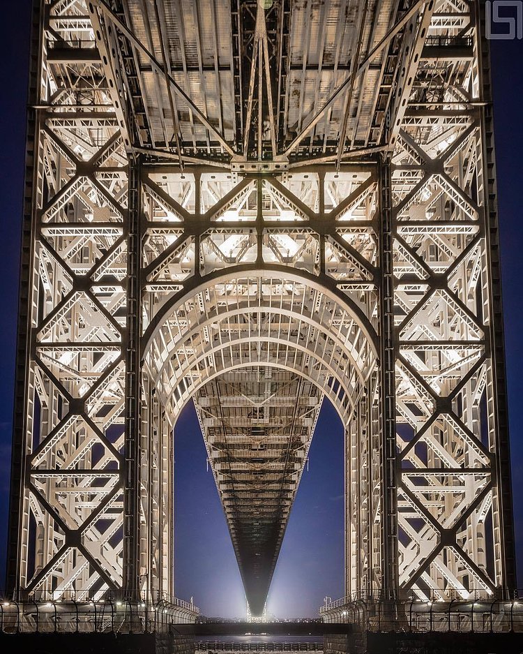 Under the George Washington Bridge, Manhattan, New York