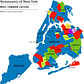 Most Common Cuisine found around New York City
