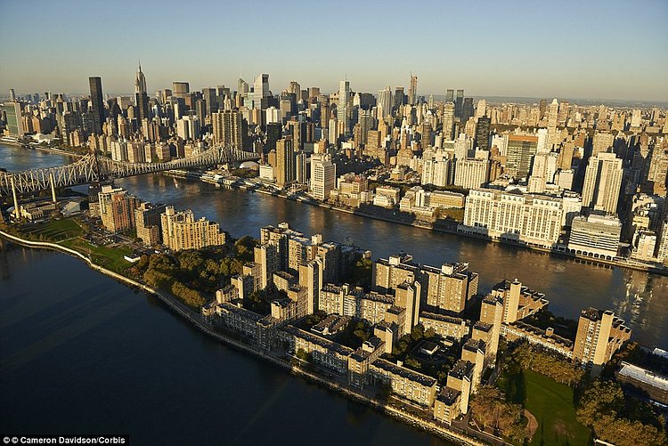 Today, Roosevelt's Island is home to 14,000 people - many of them workers at the United Nations which is just a short tram or Subway trip across the river.