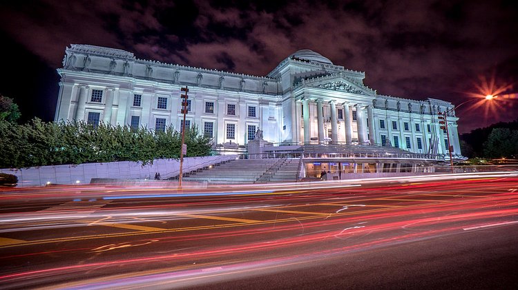 Brooklyn Museum at Night | Testing the wide angle converter for the 16mm E-mount lens which I got at a great deal.
