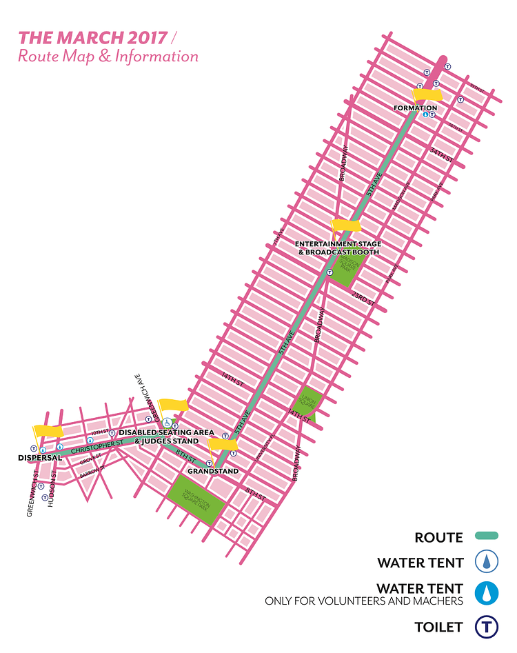 2017 NYC Pride Parade Route