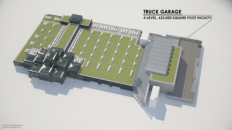Javits Center Renderings: Truck Garage