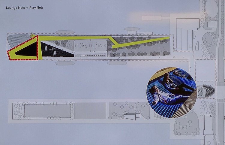 Hudson River Park Pier 26 Lounge Nets diagram