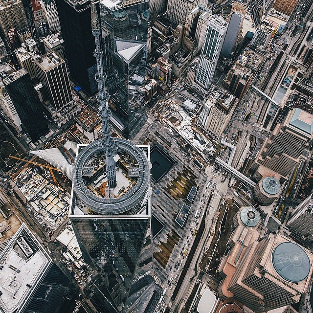 Above One World Trade with @nyonair 🚁