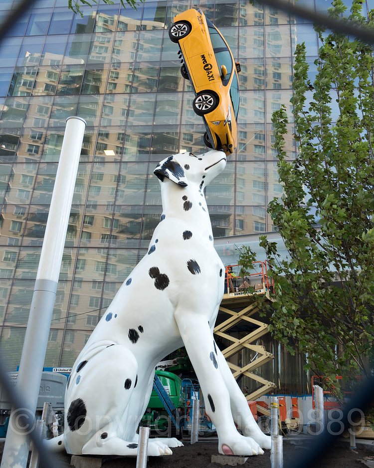"Spot" Sculpture (2018) by Donald Lipski, NYU Langone's Hassenfeld Childrens Hospital, New York City