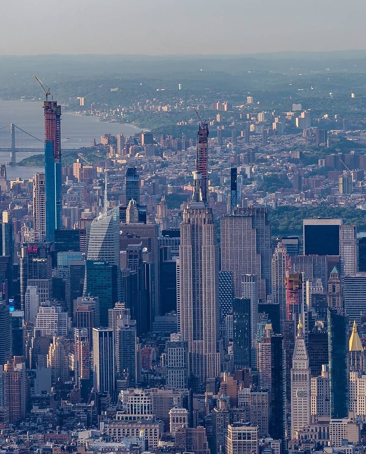 Looking North Over Midtown Manhattan