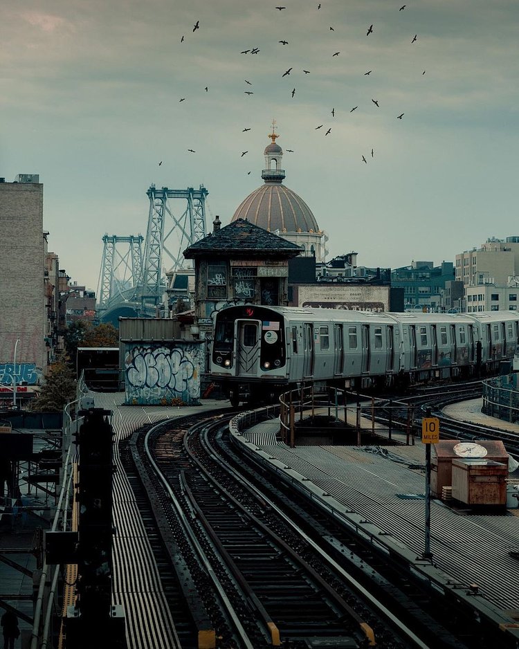 Marcy Av Subway Station, Williamsburg, Brooklyn