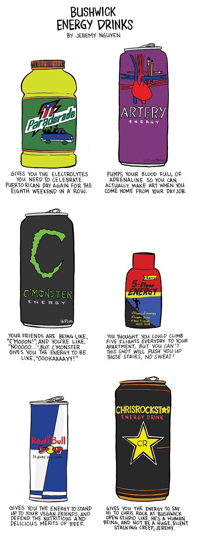 Bushwick's Energy Drinks