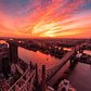 Sunrise over Roosevelt Island and Queens, New York