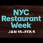 NYC Restaurant Week, Winter 2016