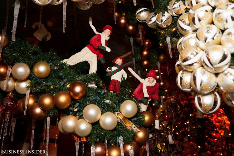 Uddin said that the decorating tradition was carried over from the restaurant's previous owner. It gets more elaborate each year.