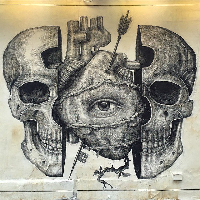 LO QUE TU ALMA VE...
Mural en Rag & Bone.
Houston & Elizabeth, Nolitas N.Y.