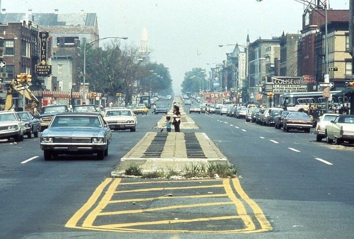 Brooklyn, Fourth Avenue, looking north from 55th Street, circa 1970