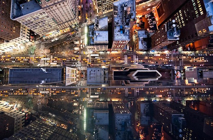 Vertigo-Inducing NYC Rooftop Photo Taken from Over 600 Feet Above Ground