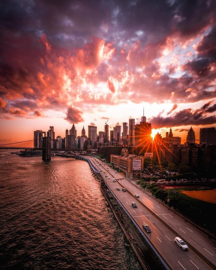 Sunset Over Lower Manhattan