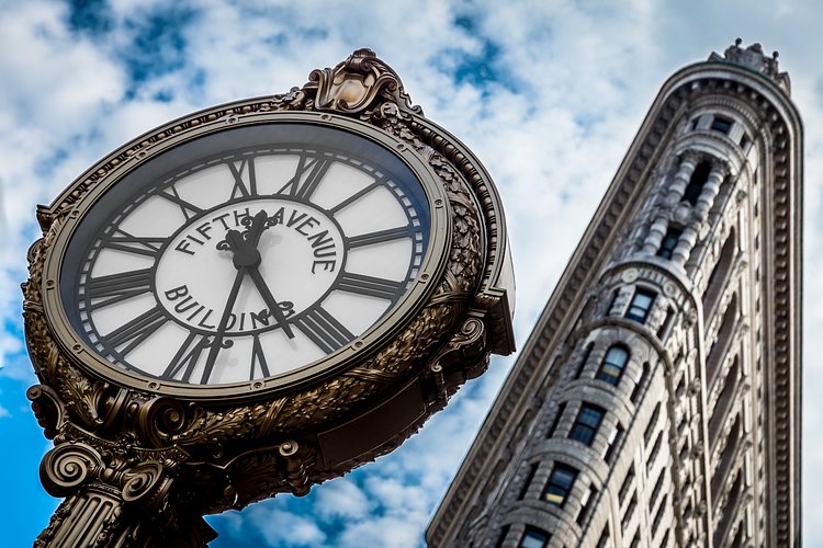 Flatiron and Clock | Madison Sq, Manhattan New York. 