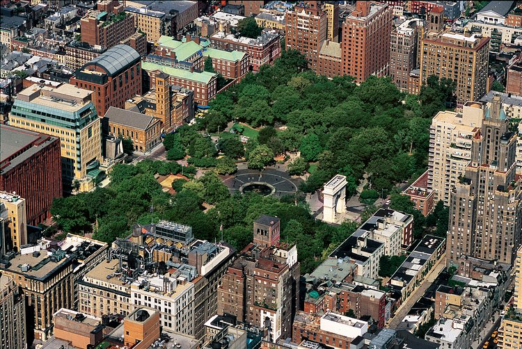 Washington Square Park in 1997.
