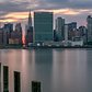 Cloudy Manhattanhenge Sunset | View From Long Island City