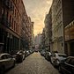 Sunset over Mercer Street, SoHo