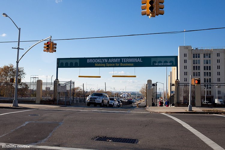 The Brooklyn Army Terminal (BAT) is located in Sunset Park, Brooklyn. It is owned by the city and run by the NYC Economic Development Corporation, which has renovated it to house more than 100 businesses, including light manufacturing, medical labs, warehouse distribution, and artists' studios.