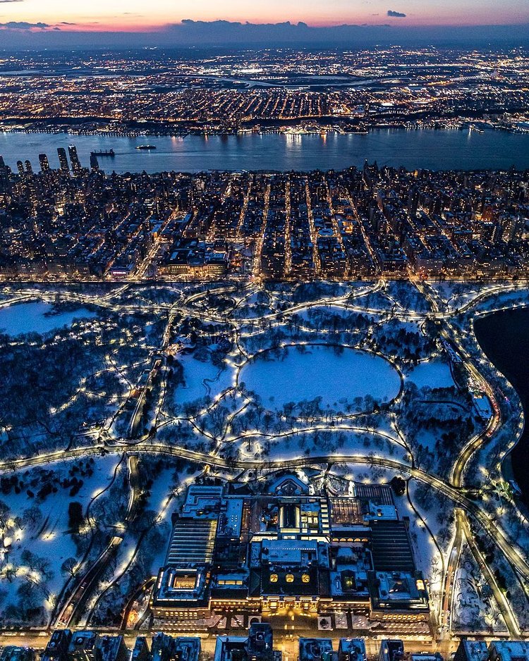 The Met and Central Park, Manhattan, New York 