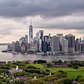 Governors Island and Lower Manhattan, New York.