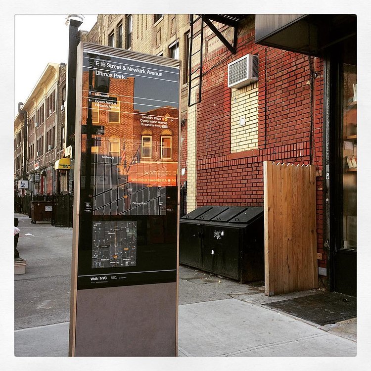 #ditmaspark this is new. Does having a walking map mean we are now on the map? #nyc #brooklyn #map