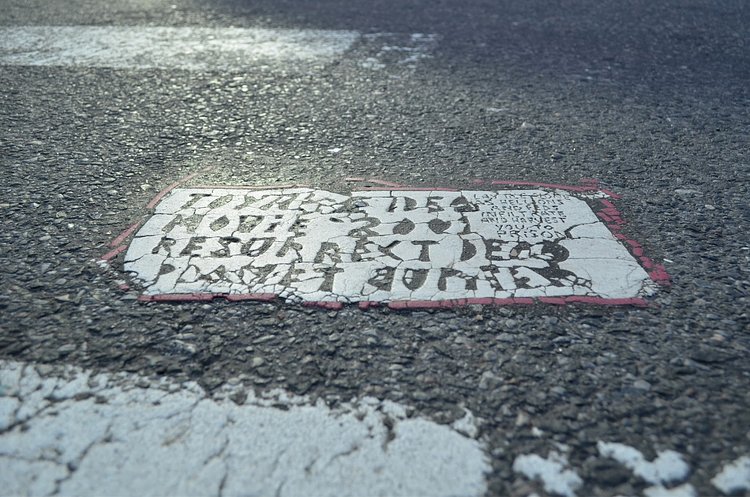 Toynbee Tile in Midtown Manhattan