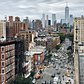 Looking down 6th Ave from atop Jefferson Market Library Tower