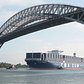 See the largest capacity container ship to visit the U.S. East Coast go under the Bayonne Bridge