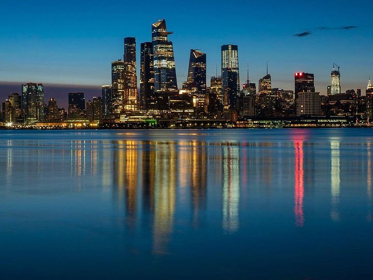 Hudson Yards from Across the Hudson River