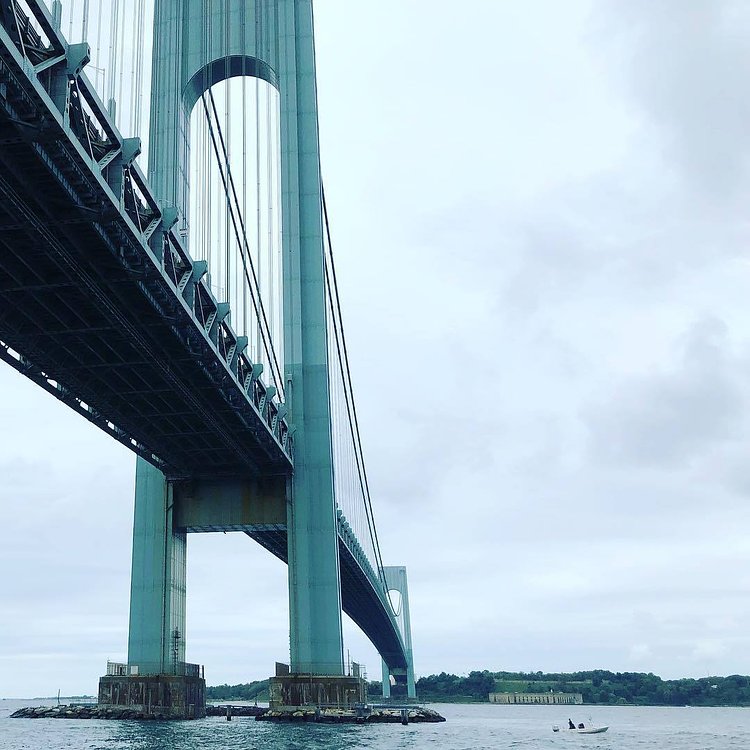 Verrazano-Narrows Bridge, Bay Ridge, Brooklyn. Photo via @coneybeare #viewingnyc #newyork #newyorkcity #verrazanobridge