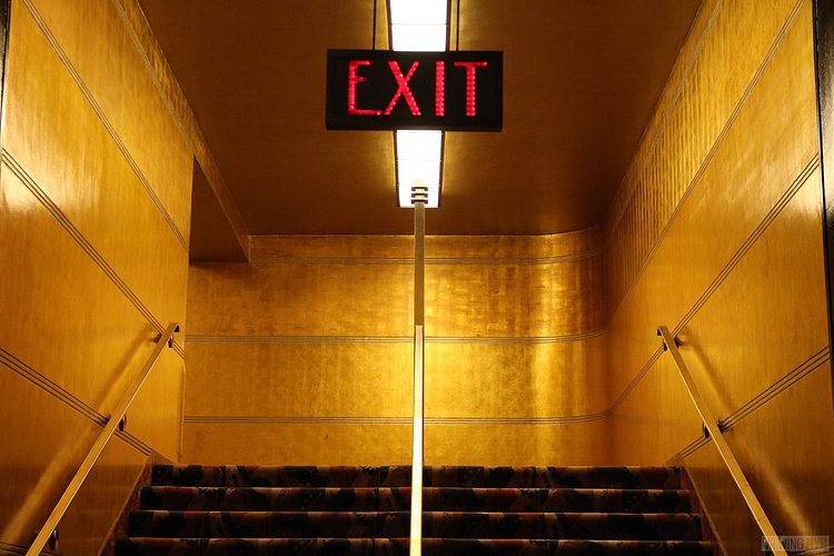 Art Deco Signage and Stairs | Built in 1932, Radio City Music Hall is a prime example of art deco architectural style that has withstood the test of time. With tons of gold, reflective surfaces and geometric design, walking through the venue is a bit like stepping back in time. Most of the fixtures, furniture and ornamentation are original, and any replacements are exact replicas of how the theater looked 80 years ago.

Read more here: <a href="https://viewing.nyc/i-braved-a-walkthrough-of-radio-city-music-hall-meant-for-tourists/" rel="nofollow">viewing.nyc/i-braved-a-walkthrough-of-radio-city-music-ha...</a>