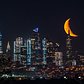 Moonrise over Manhattan