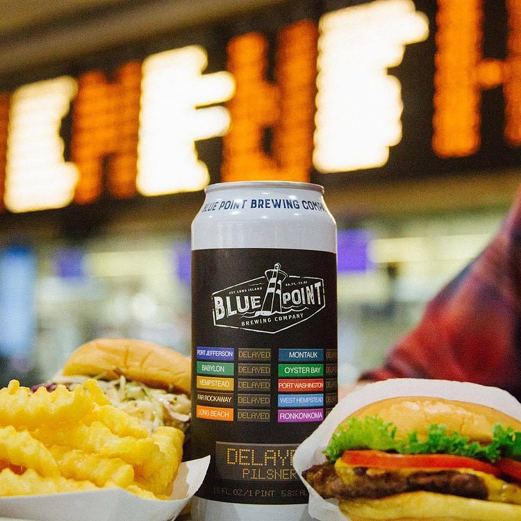 We brewed the ultimate Pilsner to help you through the #SummerofHell. Join us for the DELAYED release party w/@shakeshack in Penn Station, Monday, 8/14 4-8pm. Don't forget to share your commuting woes w/us using #DRINKTHEDELAY