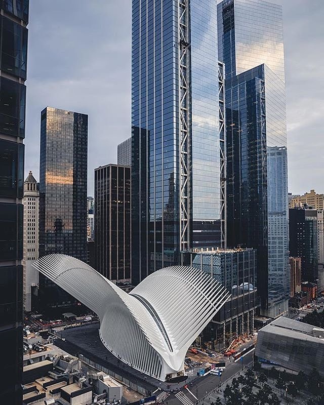 World Trade Center Oculus, New York, New York. Photo via @ceos_downbeat #viewingnyc #newyorkcity #newyork