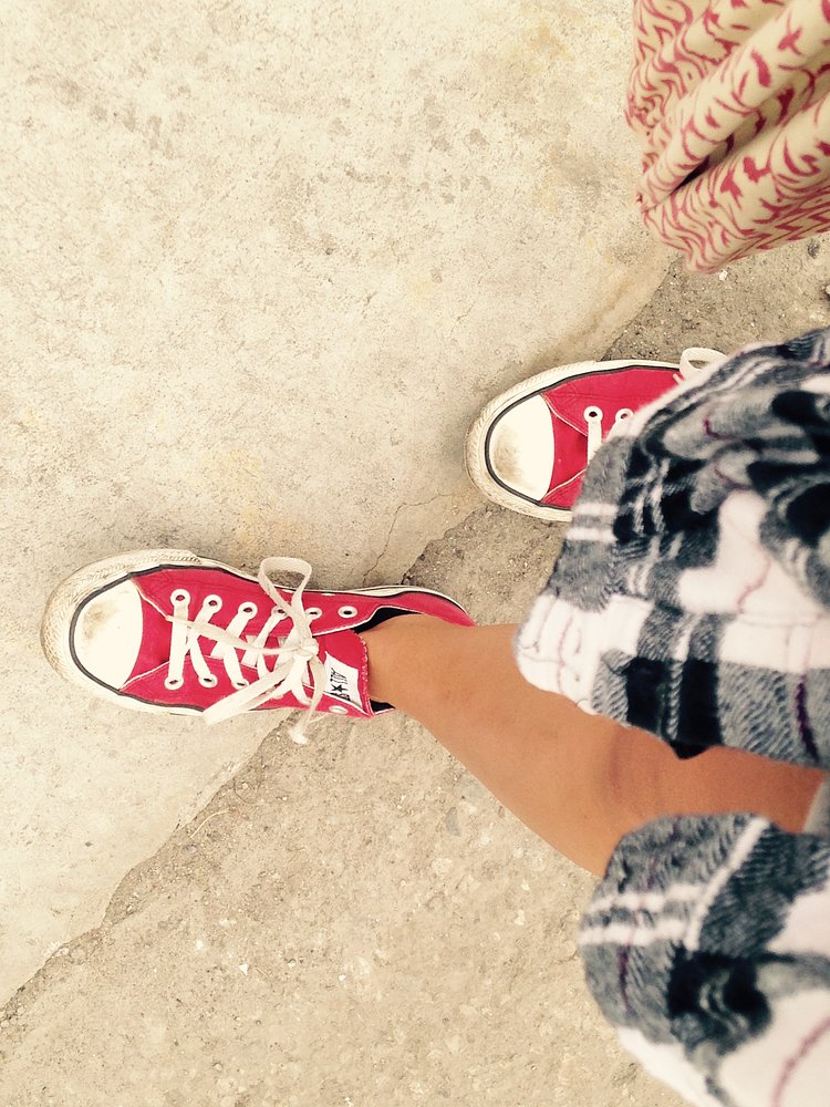 90s Fest attire included flannels, converse sneakers, crop tops, chokers Astronaut suits, Pokemon beanies and more converse!