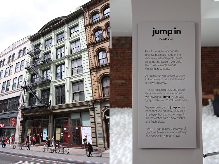 Pearlfisher SoHo Office and Jump In! Ball Pit. | Pearl Fisher Jump In Ball Pit