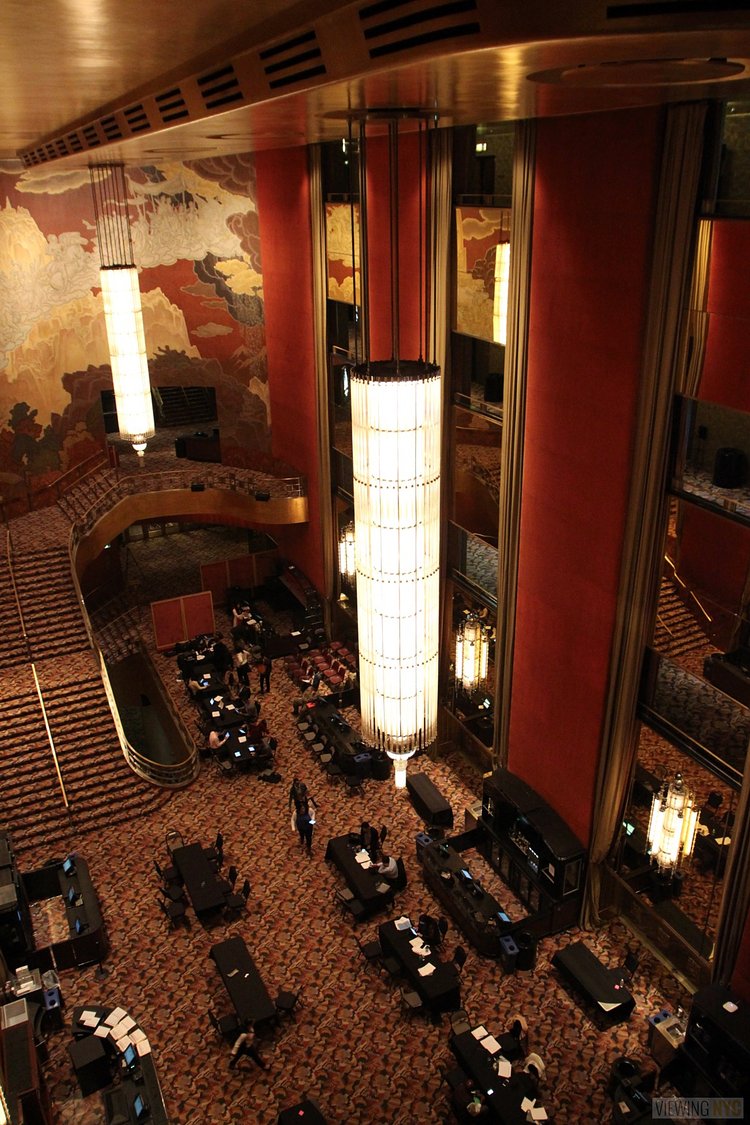 Main Lobby | Built in 1932, Radio City Music Hall is a prime example of art deco architectural style that has withstood the test of time. With tons of gold, reflective surfaces and geometric design, walking through the venue is a bit like stepping back in time. Most of the fixtures, furniture and ornamentation are original, and any replacements are exact replicas of how the theater looked 80 years ago.

Read more here: <a href="https://viewing.nyc/i-braved-a-walkthrough-of-radio-city-music-hall-meant-for-tourists/" rel="nofollow">viewing.nyc/i-braved-a-walkthrough-of-radio-city-music-ha...</a>