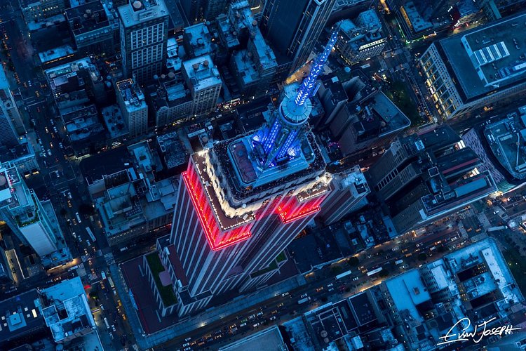 Empire State Building at dusk
