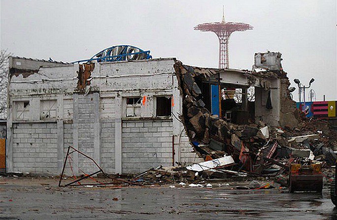 The Feltman’s kitchen being demolished in 2010, via Pablo Jonsey