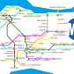 Queens Subway Map if every Subway Restaurant was a subway station