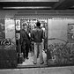 1980's: Subway riders head to work on a dirty, graffiti-covered train along the Lexington Avenue line in 1981.