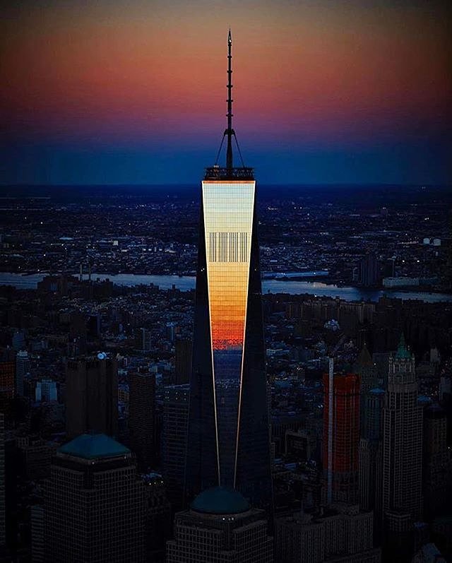 One World Trade Center, New York, New York. Photo via @flynyon #viewingnyc #newyorkcity #newyork